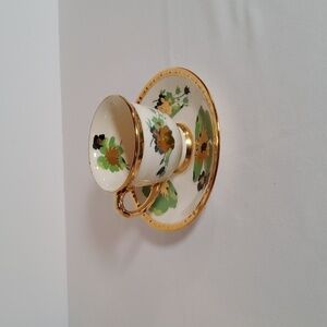 Eggshell Georgian Teacup & Saucer